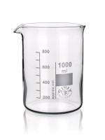 Becher aus Borosilikatglas, niedrige Form, 400 ml